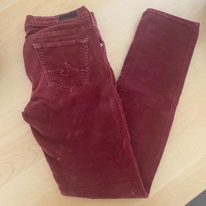 AG Red Corduroy Pants